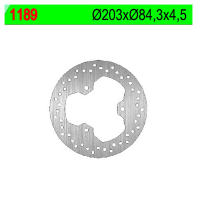 Disque de freins NG Brake Disc 203/84/4,5mm (3 trou)