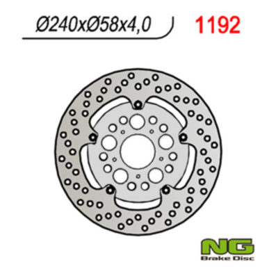 Disque de freins NG Brake Disc 240/58/4mm (5 trou)