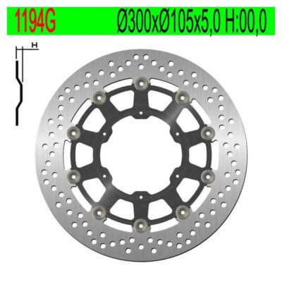 Disque de freins NG Brake Disc 300/105/5mm (6 trous)