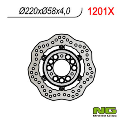 Disque de freins NG Brake Disc 220/58/4mm (3 trou)
