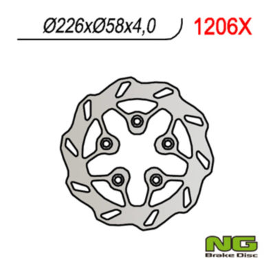 Disque de freins NG Brake Disc 226/57/4mm (5 trou)