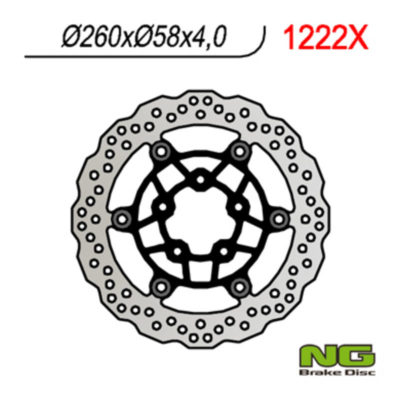 Disque de freins NG Brake Disc 260/58/4mm (5 trou)