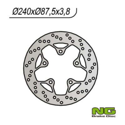 Disque de freins NG Brake Disc 240/87.5/3.8mm (5 trou)
