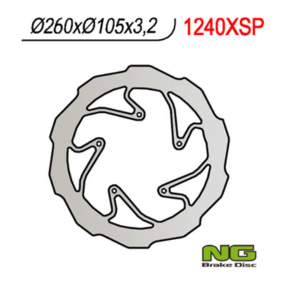 Disque de freins NG Brake Disc 260/105/3.2mm (5 trou)