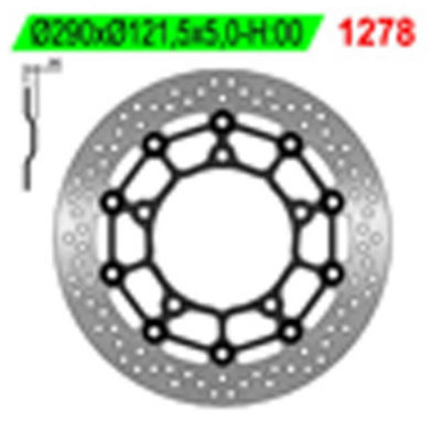 Disque de frein NG Brake Disc 290/121.5/5mm (5 trou)