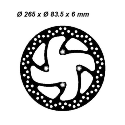 Disque de freins NG Brake Disc 265/83.5/6mm (4 trou)
