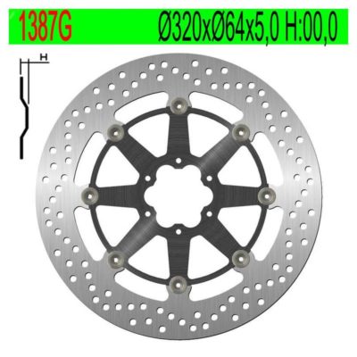 Disque de freins NG Brake Disc 320/64/5mm (6 trous)