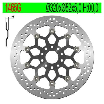 Disque de freins NG Brake Disc 320/52/5mm (5 trous)