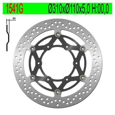 Disque de freins NG Brake Disc 310/110/5mm (6 trous)