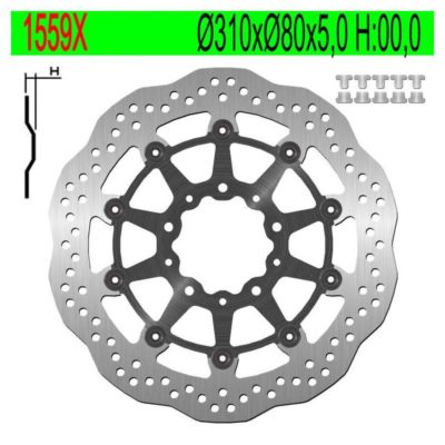 Disque de freins NG Brake Disc 310/80/5mm (5 trous)