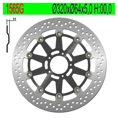 Disque de freins NG Brake Disc 320/64/5mm (5 trous)