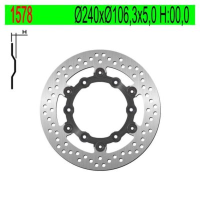 Disque de freins NG Brake Disc 240/106.3/5mm (6 trous)
