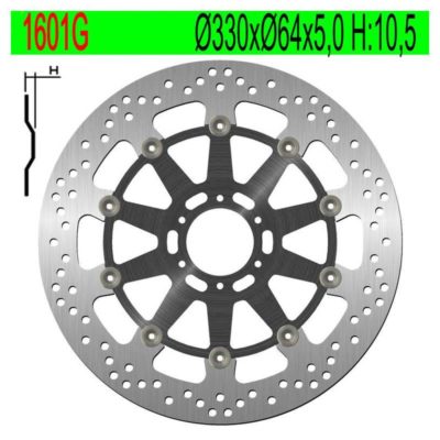 Disque de freins NG Brake Disc 330/64/5mm (6 trous)