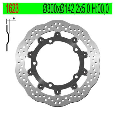 Disque de freins NG Brake Disc 300/142.2/5mm (5 trous)