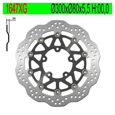 Disque de freins NG Brake Disc 300/80/5.5mm (5 trous)