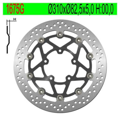 Disque de freins NG Brake Disc 310/82.5/5mm (5 trous)