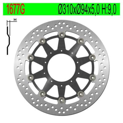 Disque de freins NG Brake Disc 310/94/5mm (5 trous)