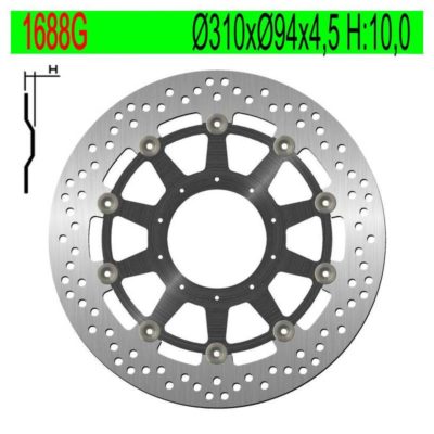 Disque de freins NG Brake Disc 310/94/4.5mm (5 trous)