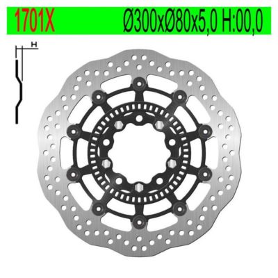 Disque de freins NG Brake Disc 300/80/5mm (5 trous)