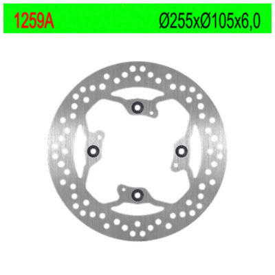 Disque de freins NG 255/105/6mm 4 trous