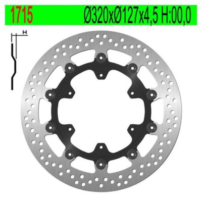 Disque de freins NG Brake Disc 320/132/5mm (6 trous)