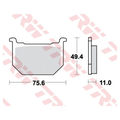 Plaquettes de frein TRW-Lucas MCB509 semi-metal