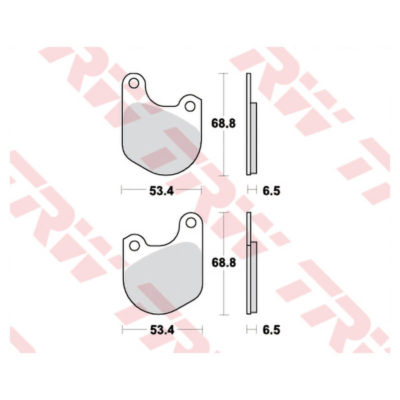 Plaquettes de frein TRW-Lucas MCB511 semi-metal