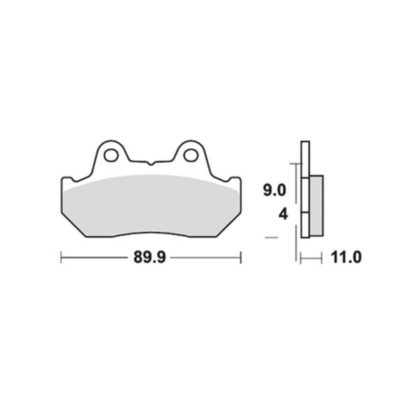 Plaquettesde frein TRW-Lucas MCB512 semi-metal