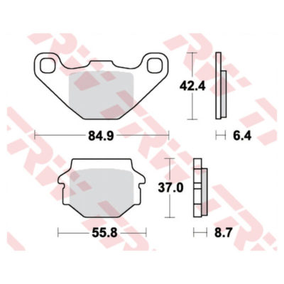 Plaquettes de frein TRW-Lucas MCB517 semi-metal