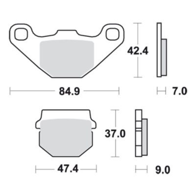 Plaquettesde frein TRW-Lucas MCB519EC semi-metal