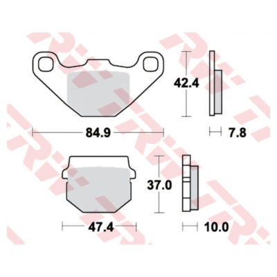 Plaquettes de frein TRW-Lucas MCB522 semi-metal