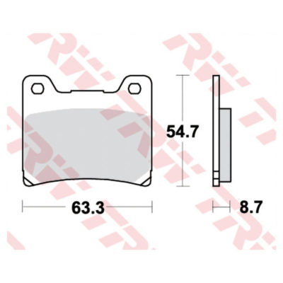 Plaquettes de frein TRW-Lucas MCB530SV sinter-street