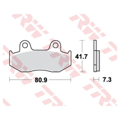 Plaquettes de frein TRW-Lucas MCB534 semi-metal