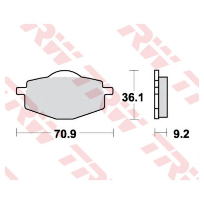 Plaquettes de frein TRW-Lucas MCB539 semi-metal