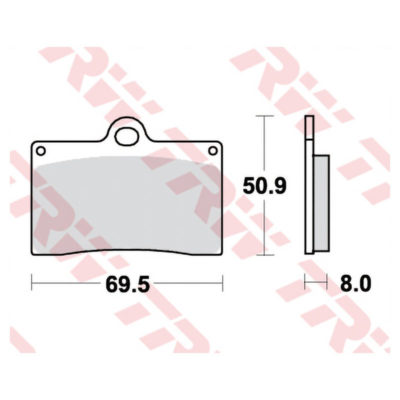 Plaquettes de frein TRW-Lucas MCB540SV sinter-street