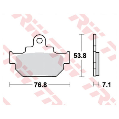 Plaquettes de frein TRW-Lucas MCB550 semi-metal