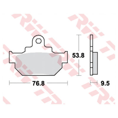 Plaquettes de frein TRW-Lucas MCB551 semi-metal