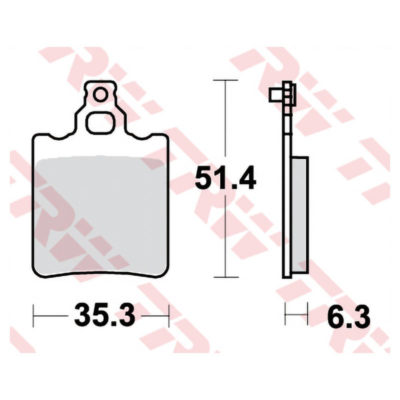 Plaquettes de frein TRW-Lucas MCB552 semi-metal