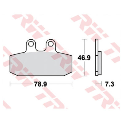 Plaquettes de frein TRW-Lucas MCB557 semi-metal
