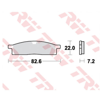 Plaquettes de frein TRW-Lucas MCB558 semi-metal