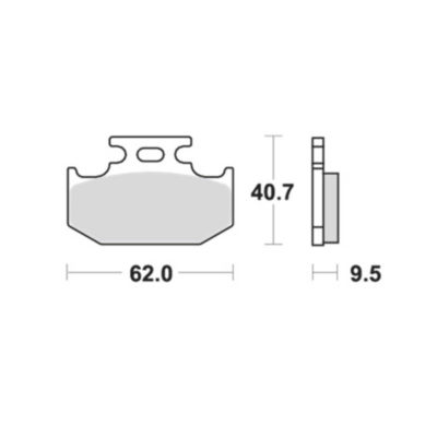 Plaquettesde frein Lucas MCB625SI sinter