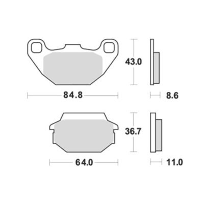 Plaquettesde frein Lucas MCB712 standard