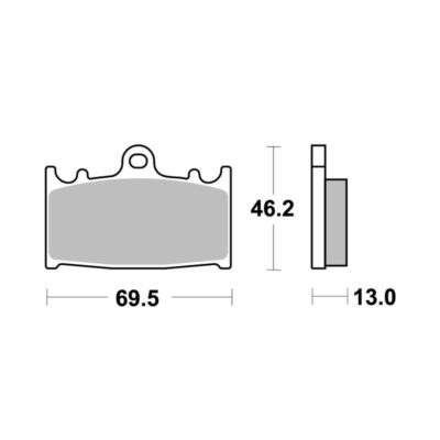 Plaquettes de frein Lucas MCB 741 standard (paire)