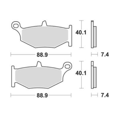 Plaquettesde frein Lucas MCB783SH sinter (paire)