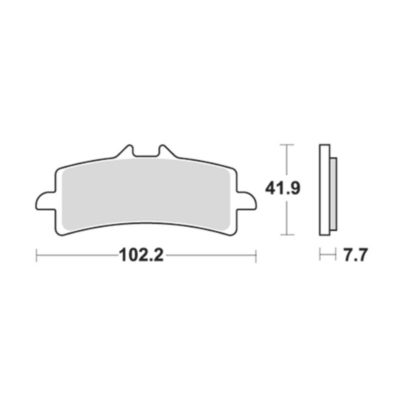 Plaquettes de frein Lucas MCB792SV sinter (paire)
