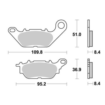 Plaquettesde frein Lucas MCB812 standard (paire)