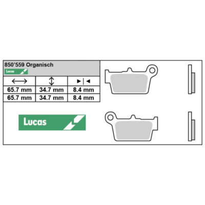 Plaquettesde frein Lucas MCB820 standard