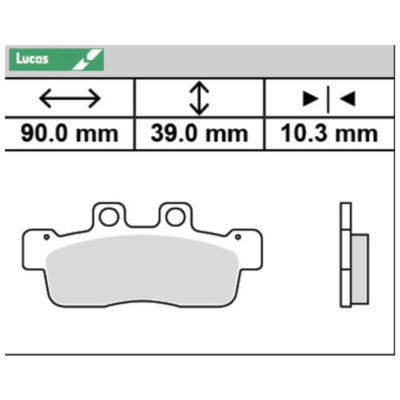 Plaquettesde frein Lucas MCB839 standard