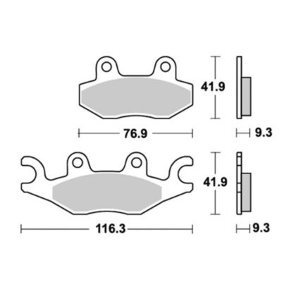 Plaquettesde frein Lucas MCB836SI sinter offroad