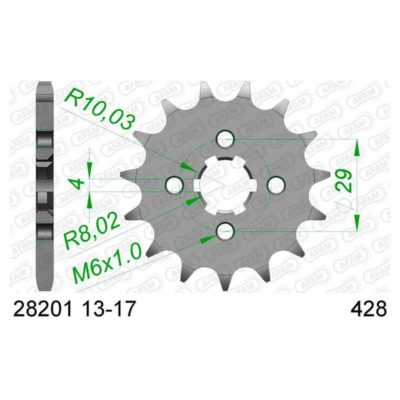 Pignon AFAM 428/14D